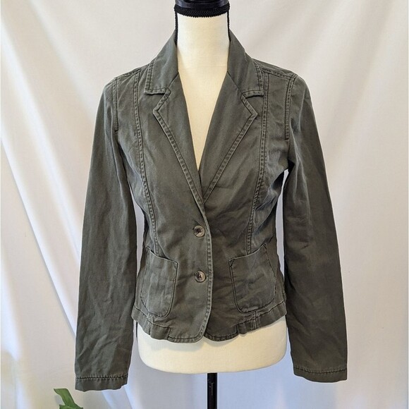 Mossimo Mossissue Green Cotton Blazer Jacket - M - Picture 1 of 4